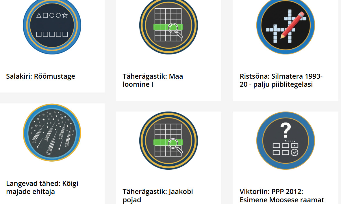 Piibliteemaliste mängude leht nupula.advent.ee kutsub avastama